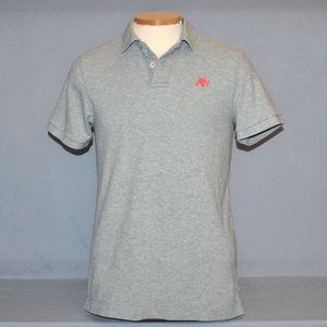Aeropostale Mens Shirt Size Large Gray Short Sleeve Polo